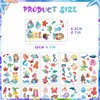 10 Sheets Mermaid Temporary Tattoos for Kids,Fake Tattoo Stickers for Boys and Girls Party Favors Supplies, Sea Animal Fake Tattoos Waterproof Tattoo Sticker Decor