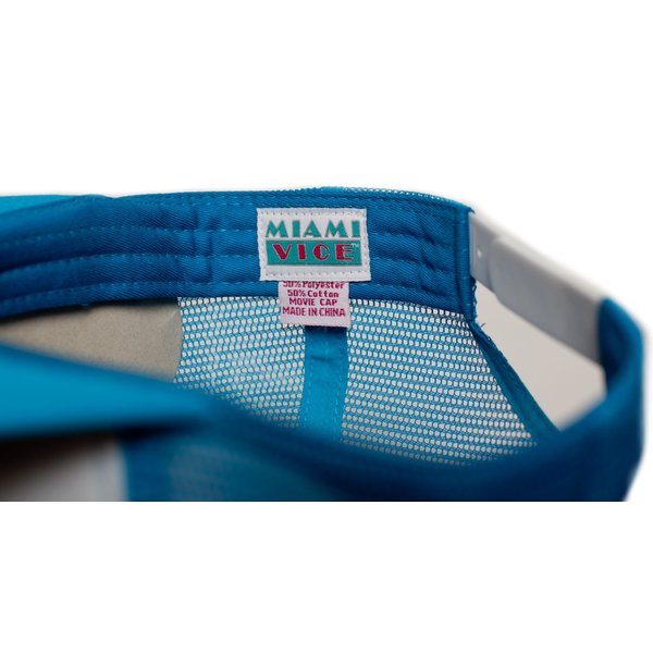 Miami Vice 80s Unisex-Adult One-Size Trucker Hat Aqua/White