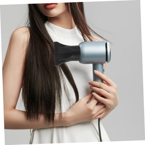 Beaupretty Plastic Hair Dryer Diffuser Plastic Hair Dryer Nozzle Replacement Universal Blow Dryer Diffuser Attachment for Concentrated Hair Drying Black