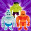 JA-RU Stretchy Monster Toy 3.5" Tall (3 Monsters Assorted) Halloween Action Figures Squish Pull Fidget Toy. Calming Stress Toy for Kid & Boy Toys Party Favor 4303-3s