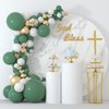 TUPARKA Sage Green Balloons 102 Pcs Green Balloons Garland Arch Kit 18 12 10 5 Inches Party Balloons for Baby Shower Birthday Wedding Bridal Shower Party Decor