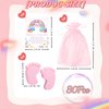 30 Sets Baby Shower Favors Refreshing Foot Soap Perfect Baby Shower Favors for Guests, Gifts, and Prizes with Organza Bags Thanks Cards (Pink)