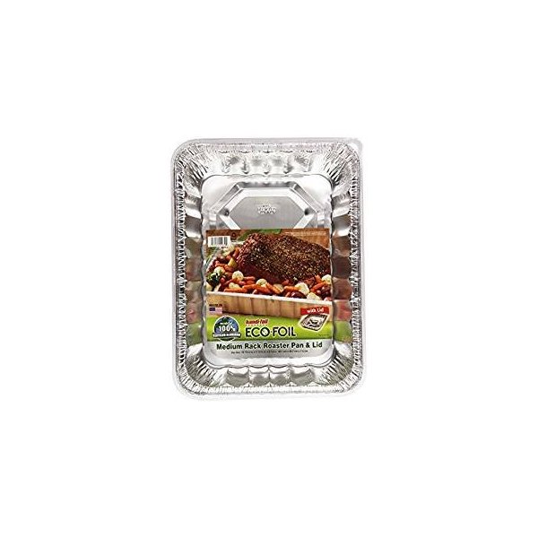 Handi-foil Cook-N-Carry Medium Rack Roaster Pan & Lid