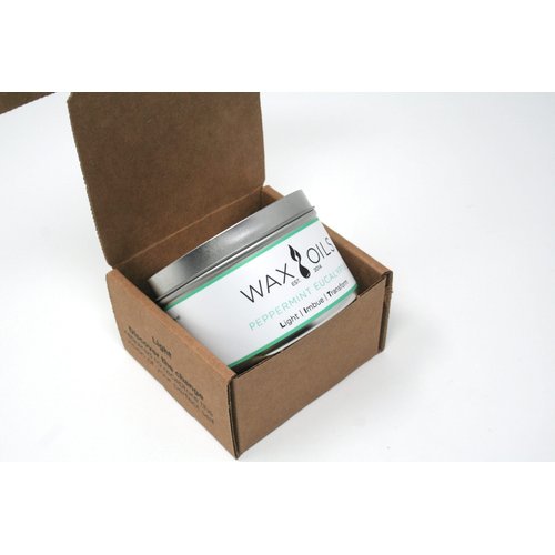 Wax and Oils Soy Wax Aromatherapy Scented Candles, Peppermint Eucalyptus, 8 oz