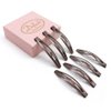 Dofash 12Pcs 6CM/2.36IN Metal Slim Snap Hair Clips Long Hair Barrettes Hair Accessories for Women Thick Hair（Brown）