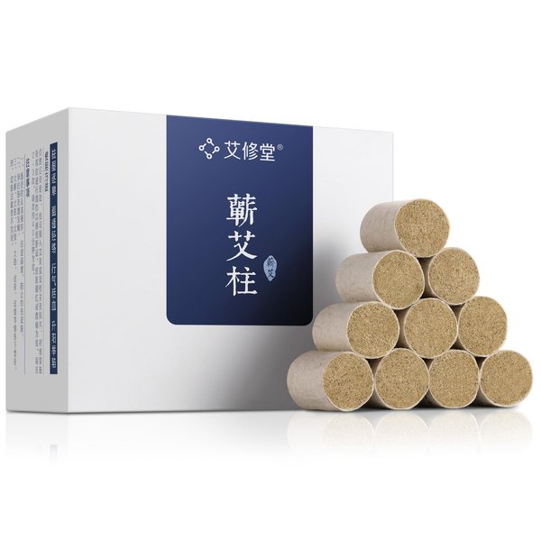 AXT Moxa Stick Column 54 Pcs, 50:1 Extraction 3 Year Old Mugwort Moxa Rolls Handmade Moxibustion Stick Bar Wrapped with Soft Paper for Pain Relief Discomforts 18x27mm
