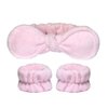 Gnarley Charley Spa Headband Set for Face Washing or Facial Skincare with Wristband Set,Anti-slip Makeup Headband with Ponytail Holder For Girls & Women hair accessories
