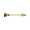 30" Brass Towel Bar with Classic Rosettes in Polished Brass