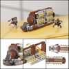 Battle Army Clone Platoon Attack Craft Building Kit 32-Piece, Battle Soldiers Troop Carrier with 2 Droidekas, Building Blocks Action Figures Army Toys for Kids 6-12