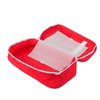 PAXLAMB First Aid Bag First Aid Kit Empty Medical Storage Bag Red Trauma Bag for Emergency First Aid Kits Car Workshop Cycling Outdoors (Red Handle)