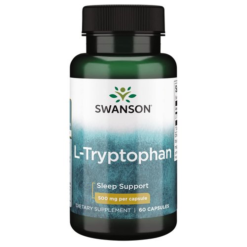 Swanson Amino Acid L-Tryptophan 500 Milligrams 60 Capsules