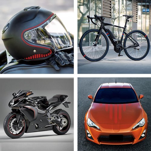 Spurtar Vinyl Car Pinstriping Tape, 2 Rolls x 33Ft, Gray