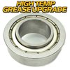 (4 Pack) HD Switch Front Wheel Bearings Replaces Toro 114-1640 TimeCutter, Exmark Quest, Radius, Pioneer Mowers - Bushing to Bearing Conversion Kit - Steel Seals