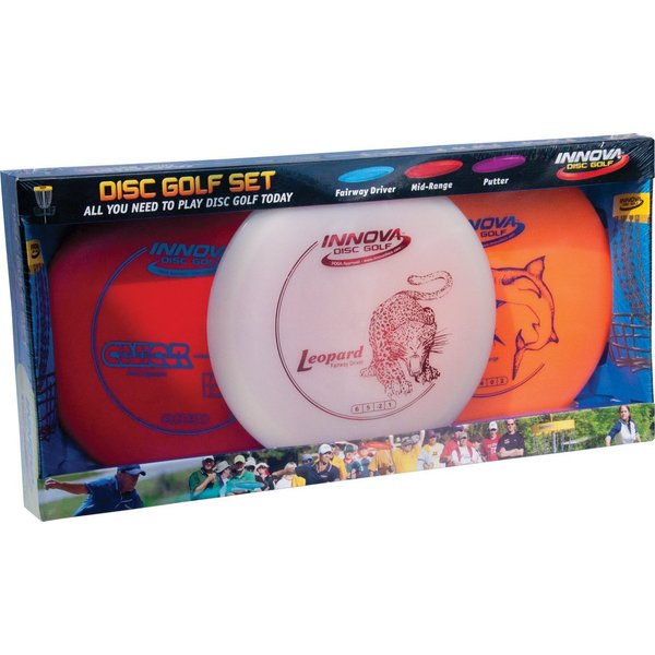 Innova Disc Golf Set – Driver, Mid-Range & Putter, Comfortable DX Plastic, Colors May Vary (3 Pack)