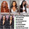 EpyIsm Body Wave Lace Front Wigs Human Hair 180% Density 13x4 HD Lace Frontal Wigs for Women Human Hair Lace Front Wigs 9A Glueless Wigs Human Hair Pre Plucked with Baby Hair Natural Color 24 Inch