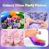 18 Pack Mini Glitter Galaxy Slimes,Party Favors for Kids Slime Cup Bulk DIY Stress Relief Putty Toy Stretchy & Non-Sticky Christmas Easter Birthday Goodie Bag Stuffer Classroom Reward for Girls Boys