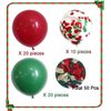 50 PCS Christmas Balloons, Confetti Latex Balloons, 12 Inch Christmas Party Balloons for Party Birthday Decoration Supplies (50 PCS)
