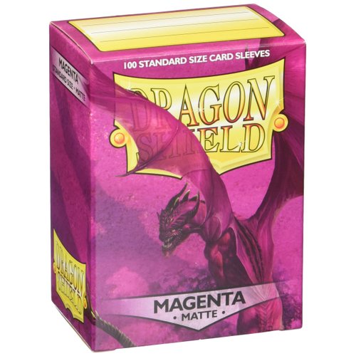 Arcane Tinmen Card Sleeves - Matte, Magenta (100 pcs), Polypropylene