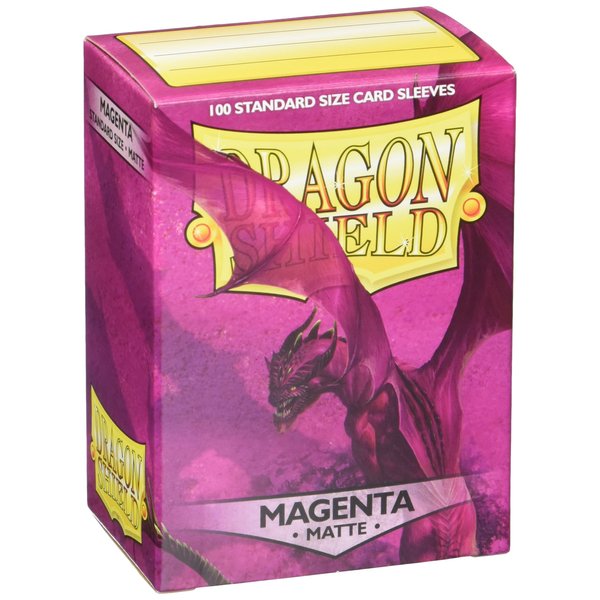 Arcane Tinmen Card Sleeves - Matte, Magenta (100 pcs), Polypropylene