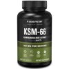 Jacked Factory Ashwagandha Root Extract (KSM-66 Ashwagandha) w/ 5% Withanolides - Supplement for Natural Stress Relief, Cognitive Function, Vitality, and Mood Support - 60 Veggie Capsules