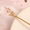 Gold Traditional Hair Sticks, Metal White Rhinestone Hair Fork Hair Chopsticks, Vintage Rhinestone Metal Hair Chopsticks, Jewelry Hair Clip Hair Pins, Hair Styling Pins, Hair Accessories