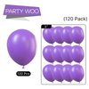 PartyWoo Lavender Balloons, 120 pcs 5 Inch Light Purple Balloons, Purple Balloons for Balloon Garland or Balloon Arch as Party Decorations, Wedding Decorations, Baby Shower Decorations, Purple-Y15