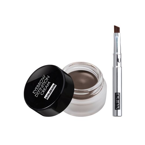 Pupa Milano Eyebrow Definition Cream - Perfect For Sculpting Eyebrows - Great Color Payoff - Natural Looking Results - Smooth, Super Pigment Texture - Long Lasting Hold - 004 Dark Chocolate - 0.09 Oz