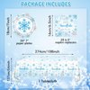 Snowflake Birthday Party Decorations Christmas Snowflake Party Plates Napkins Tablecloth Set Blue and White Snowflake Winter Birthday Party Supplies Decorations Snowflake Baby Girls Birthday Tableware