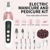 Cordless Electric Nail File Set, Professional Manicure Pedicure Kit, 10 Speed Portable Nail Drill Machine with Memory Modes, Pedicure Tools for feet, Hand Foot Care Tool for Thick Nail Toenail Cuticle