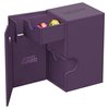 Ultimate Guard Flip 'n' Tray 80+, Deck Case for 80 Double-Sleeved TCG Cards +Dice Tray, Purple, Independent Magnetic Closure & Microfiber Inner Lining