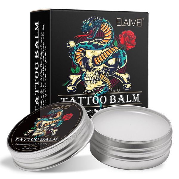 AUSTINE Tattoo Aftercare Butter,Tattoo brightener Balm for New & Older Tattoos.Natural Organic Tattoo Cream.（1.06oz）30g