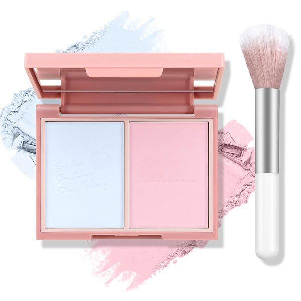 Boobeen Highlighter Contour Makeup Palette Face Matte Bronzer Powder, Compact Contouring Blush for Cheeks, Natural Long Lasting with Brush (01#)