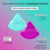 Freeman Puffs N' Stuff Powder Puffs + Liquid Sponges 8 Count Set, Makeup Blending Sponges For Liquid & Cream Foundation & Concealer, Triangle Powder Puff For Setting Powder, Vegan & Cruelty Free