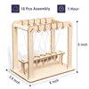 CYAZOO 2in1 3D Wooden Puzzle Set-Scientific Experiment Assembly Kits Stress Relief Educational STEM Model for Kids Adults-Unique Gift for Kids Teens Friends(2PCS：Newtons Cradle &Tension Structure)