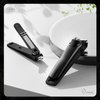 FERYES Elegant Nail Clippers 2-Piece Set - Toenail Clippers and Fingernail Clippers, Sharp Nail Cutters for Men and Women, Precision Grooming for Stunning Nails - Black