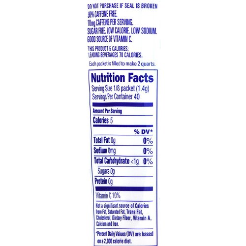 Crystal Light Peach Mango Green Tea Drink Mix, 10-Quart Canister