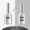 GAOY Gel Top Coat for Gel Nail Polish, 16ml No Wipe Clear Finish, High Gloss Varnish for Long Lasting UV Gel Nail Art DIY