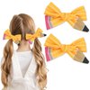 Teacher Hair Clips for Women Teacher Supplies School Teacher Outfits Yellow Pencil Hair Clips Cute Hair Barrettes for Hair Styling Hair Accessories