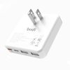BUDI Flat USB C Wall Charger, 34W 4-Port Slim USB Wall Charger, Fast Charging Block with 20W Port Power Delivery and 2-Port USB C for iPhone 16/15/14/13/12/11/Pro Max/XS/XR/8/7,Tablets (2USB A+2USB C)