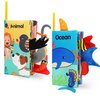 BARMACO Baby Soft Books, Touch and Feel Crinkle Cloth Books for Babies, Infants & Toddlers, Learning Toys Gifts for Boys & Girls, Early Development Interactive Sensory Toys, Ocean Animal Tails Books