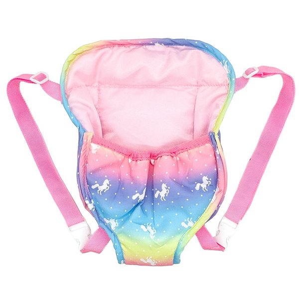 Doll Accessories Baby Doll Carrier Toys Baby Dolls Backpack for 12-18 Inch American OG Doll (Rainbow)