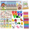 72 Pcs Farm Animal Coloring Book Party Favors Set, Barnyard Tractor Birthday Party Pinatas Goodie Bag Fillers,Farmhouse Party Supplies Craft DIY Kit Face Stickers Tattoo for Fiesta Rodeo Cow Party