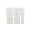 24Pcs Empty Lipstick Lip Balm Tube Container Holder Lip Gloss Case Tube Bottle for DIY(Rice White)