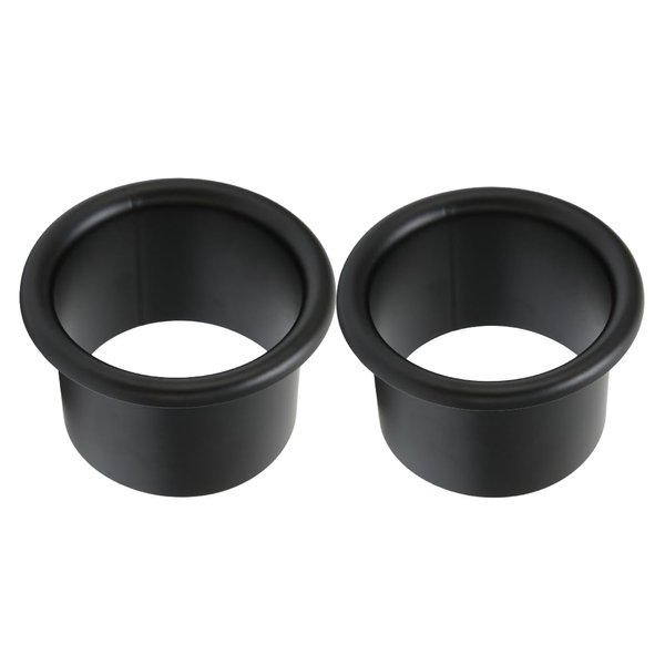 Sonew Hair Dryer Holder Insert, Firm and Rust Proof, Stainless Steel Hair Dryer Stand for Bathroom Hotel Hairdressing Salon (Black*2)