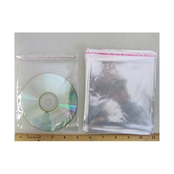 100pc Self Adhesive Resealable Clear Plastic Cellophane Poly Bag 5"x5" (cello-G) US SELLER SHIP FAST