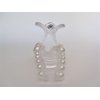 Generic Clear transparent white pearl hair claw clip for medium/fine hair