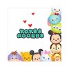 Tsum Tsum Birthday Party Supplies Bundle Pack includes 16 Dessert Cake Paper Plates 7", 16 Paper Napkins, 1 Plastic Table Cover