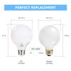 hansang G25 LED Vanity Light Bulb 5W (60W Incandescent Equivalent) 2700K Soft White,Decorative Globe Light Bulbs,E26 Base,500LM Perfect for Bathroom/Vanity Makeup Mirror,Non-Dimmable,4 Pack