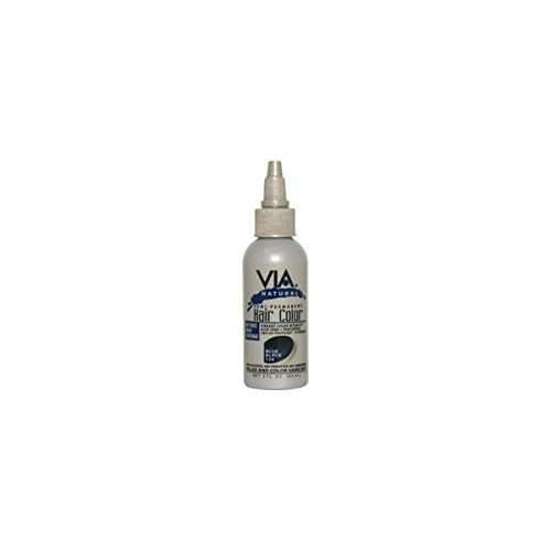 Via Natural Semi Permanent Hair Color 4 Oz 126. Blue Black