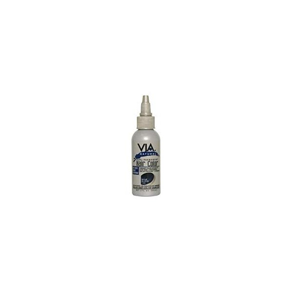 Via Natural Semi Permanent Hair Color 4 Oz 126. Blue Black